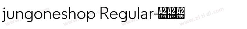jungoneshop Regular字体转换